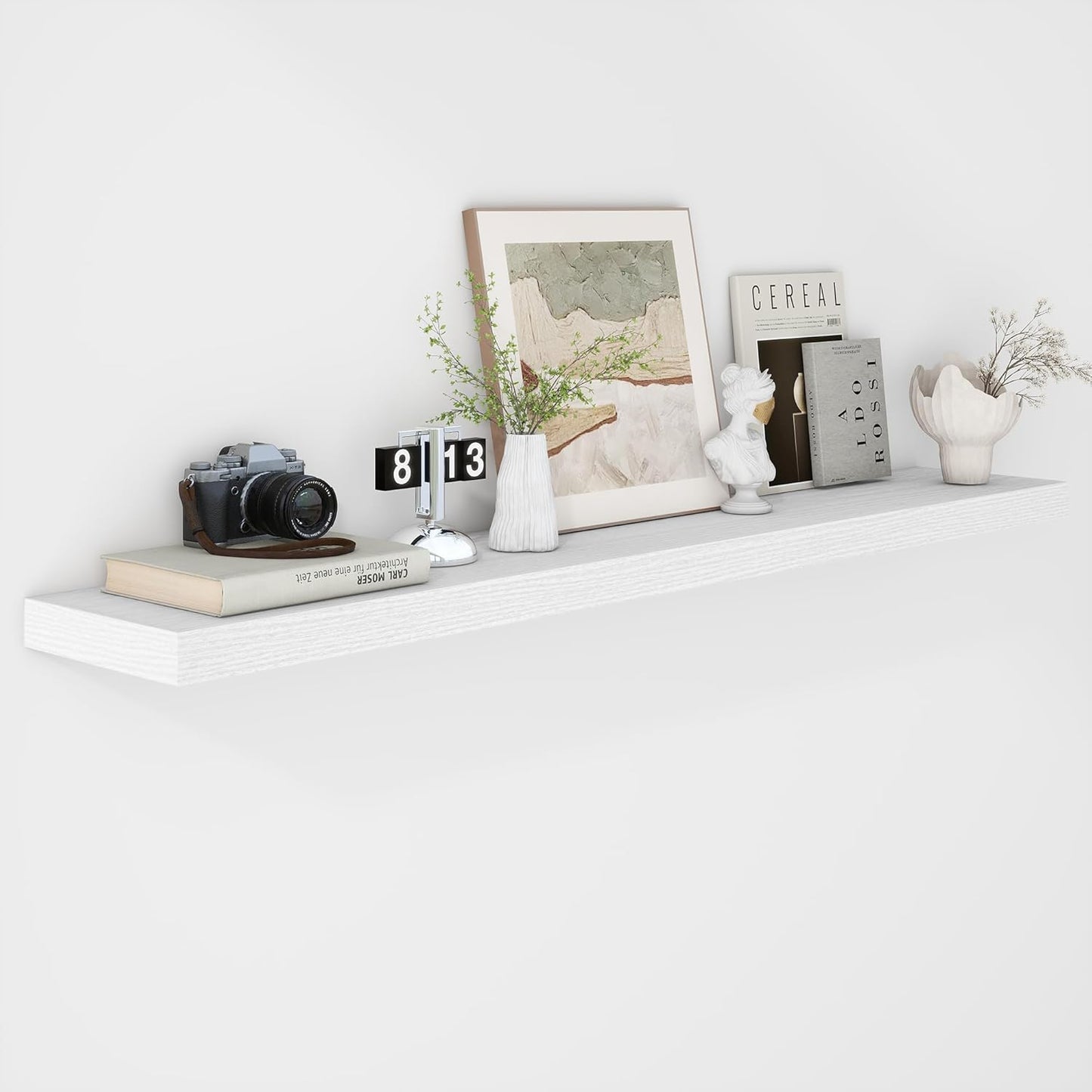 Fun Memories Floating Shelves - 16 Inch Wall Shelf for Decor & Storage - Wall Mounted Display Shelving with Invisible Heavy-Duty Metal Bracket 2Pack, Walnut